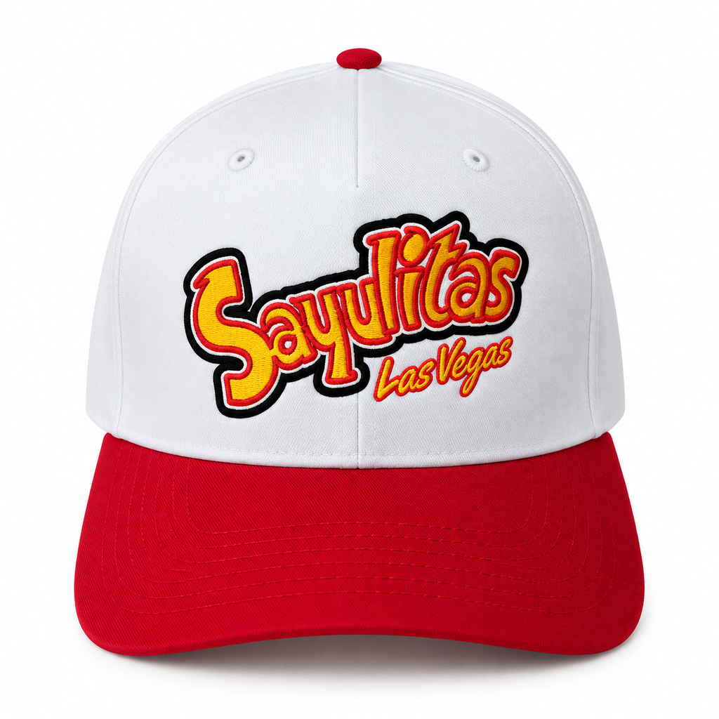 Sayulitas Las Vegas Snapback — White/Red