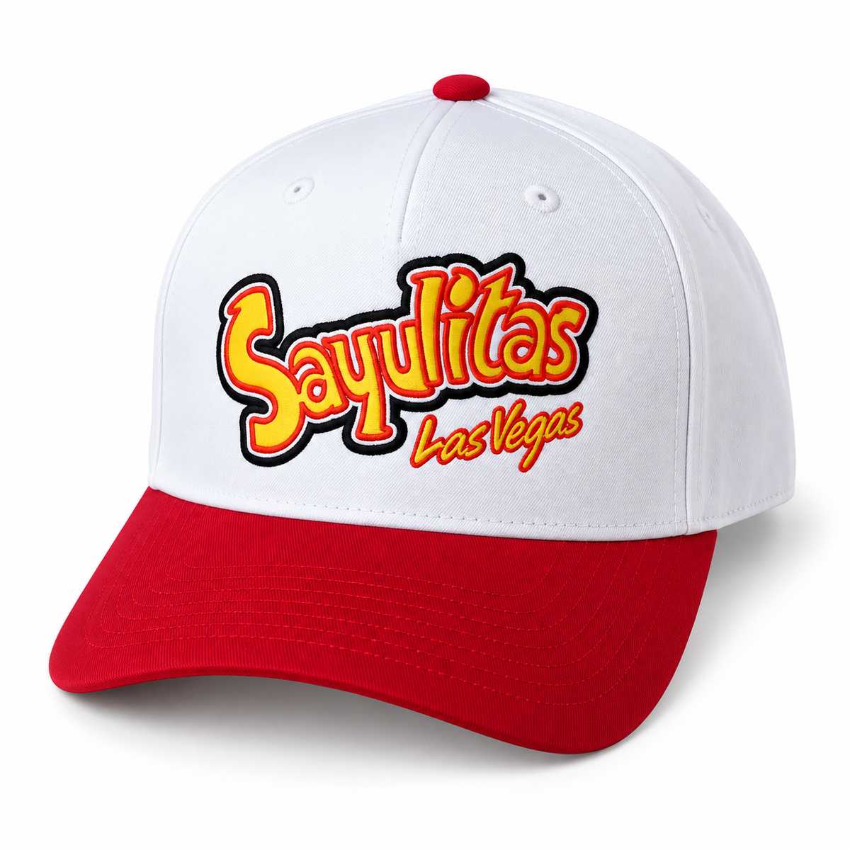 Sayulitas Las Vegas Snapback — White/Red